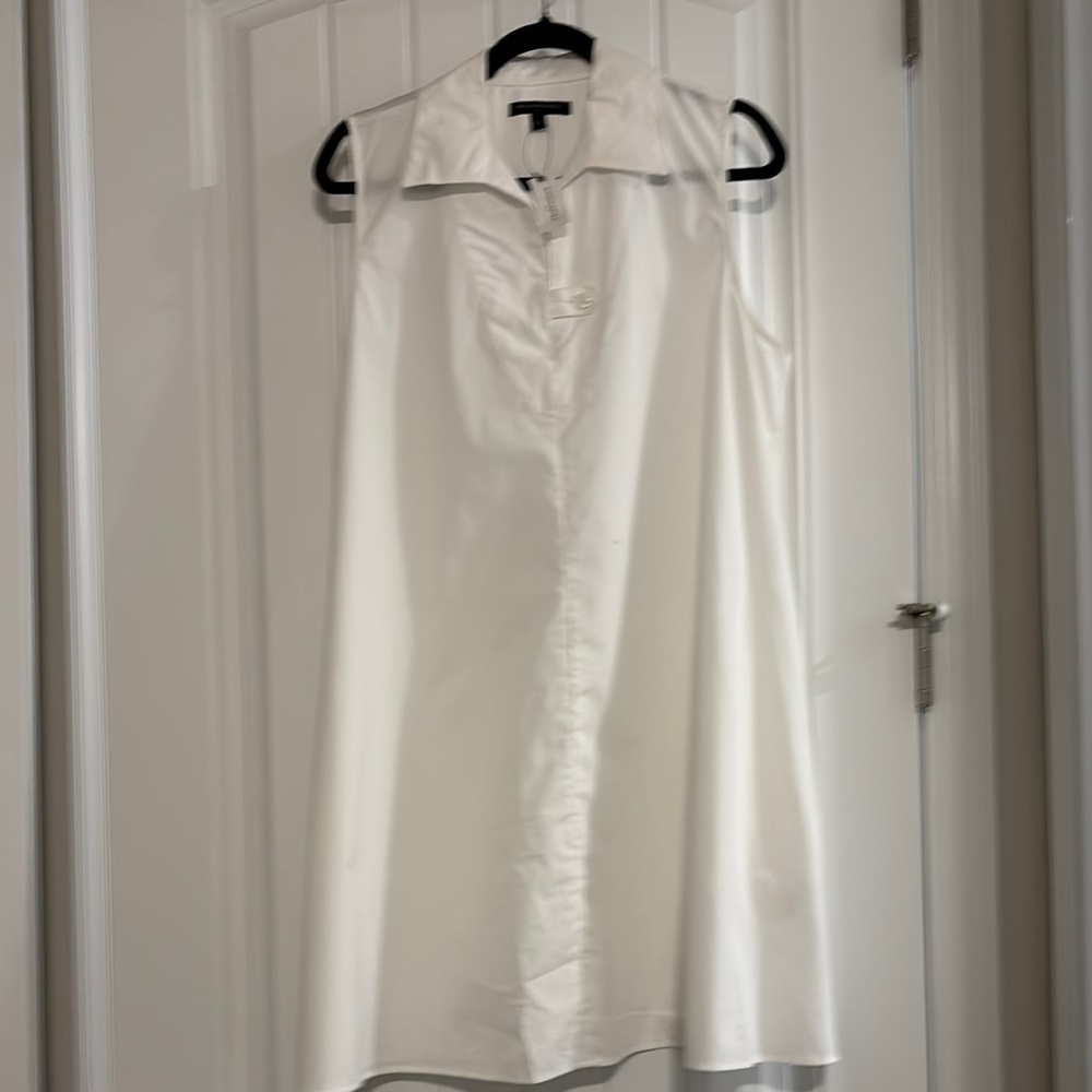 Banana Republic White Sleeveless Dress